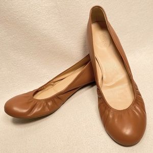 J.Crew Cece Ballet Flats in Burnt Sienna sz. 9.5